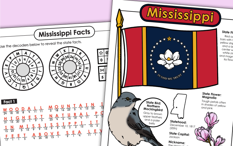 Worksheets - Mississippi