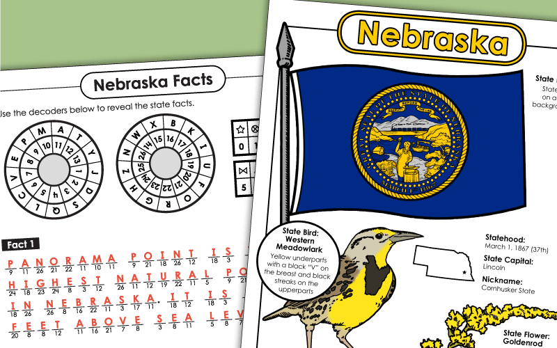Nebraska Worksheets