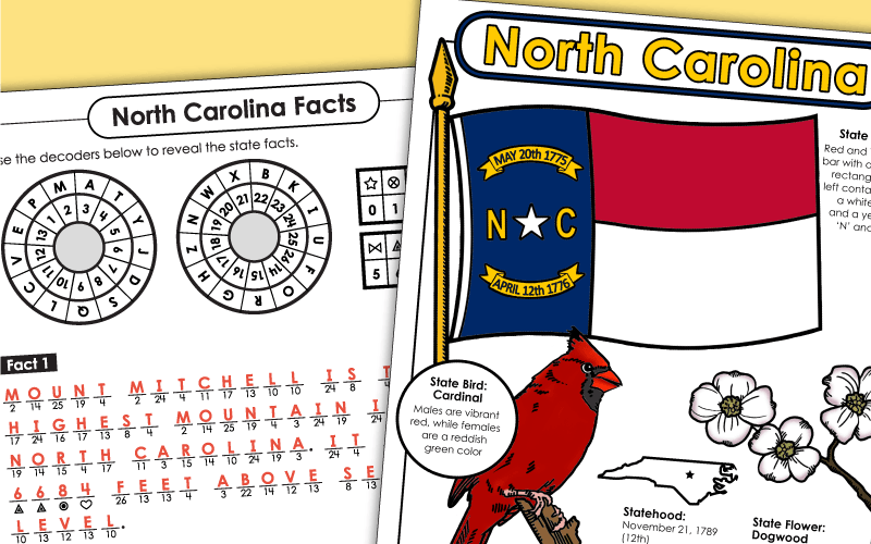 Worksheets - North Carolina