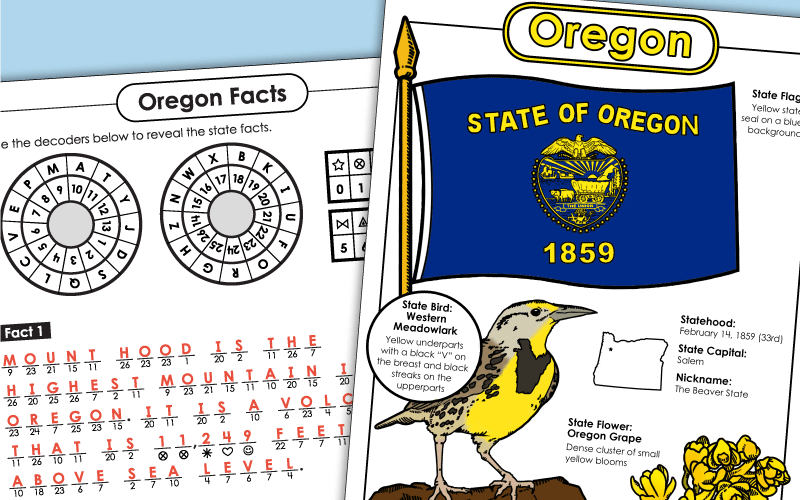 State of Oregon - Worksheets