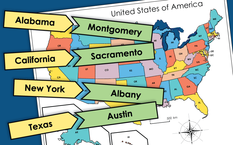 50 States Worksheets