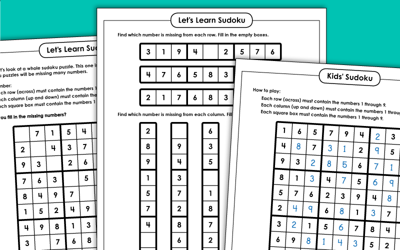 Sudoku Puzzles - Worksheets