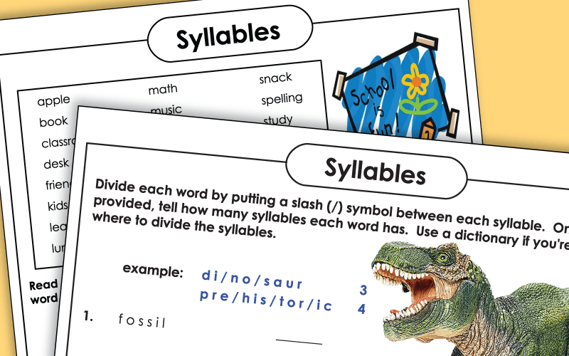 syllables Worksheets
