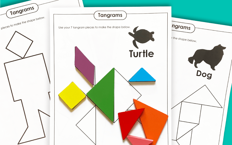 Tangram Puzzle Worksheets
