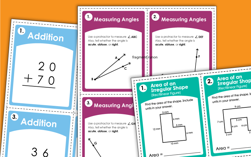 Printable Task Cards