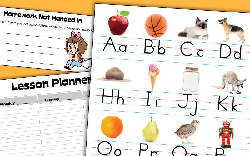 Printable Teaching Tools