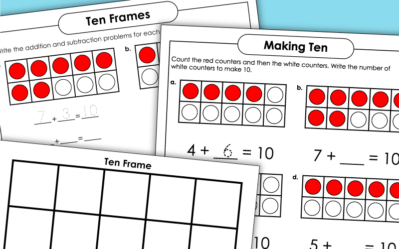 Ten-Frames Worksheets