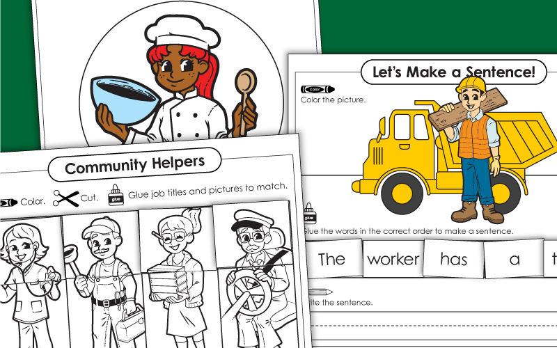 Community Helpers Worksheets