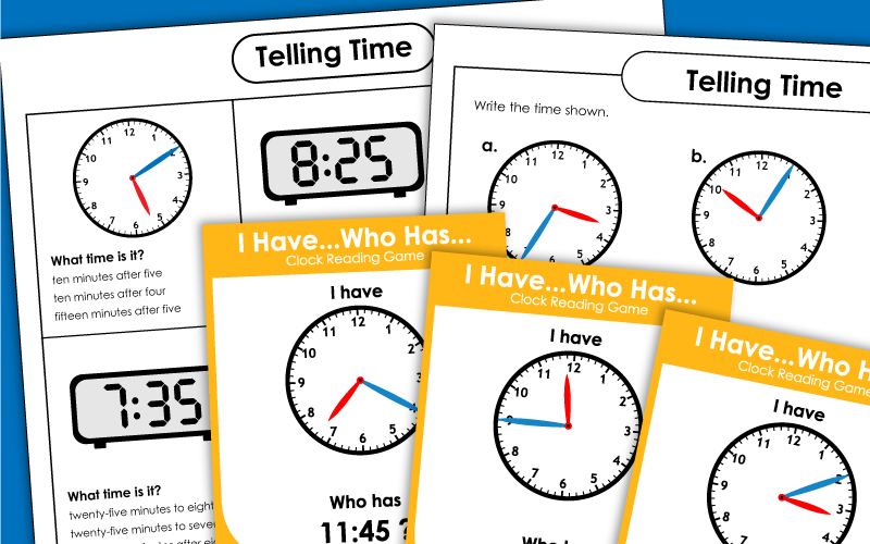 Time Worksheets (5 Minute Intervals)