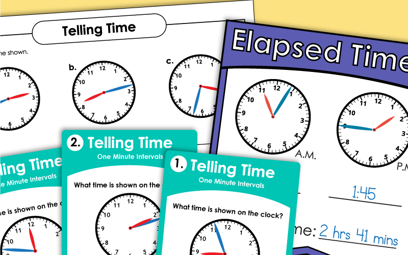 Time Worksheets (Nearest Minute)