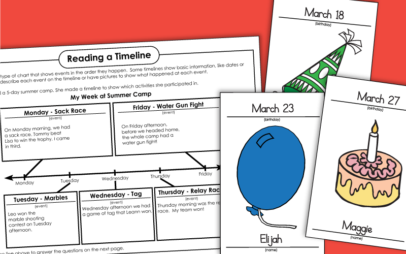 Worksheets - Timelines