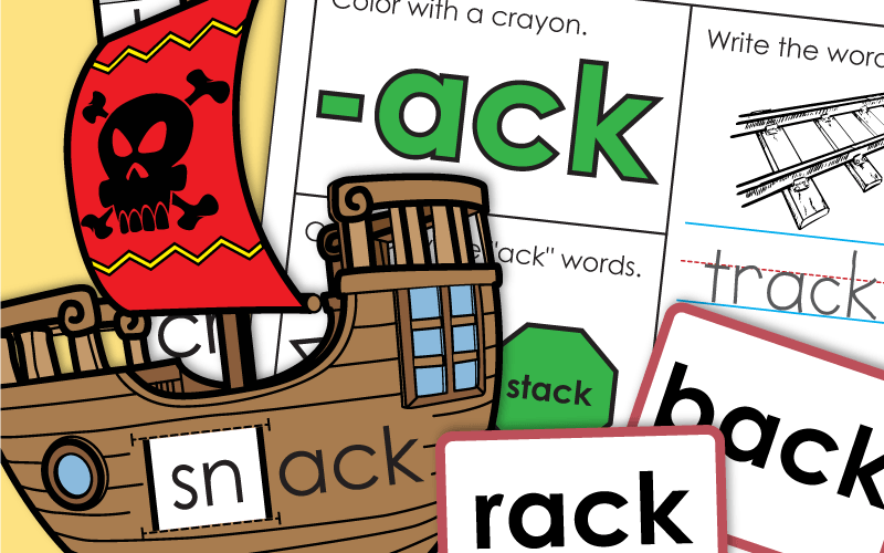 Word Family Worksheets -ack