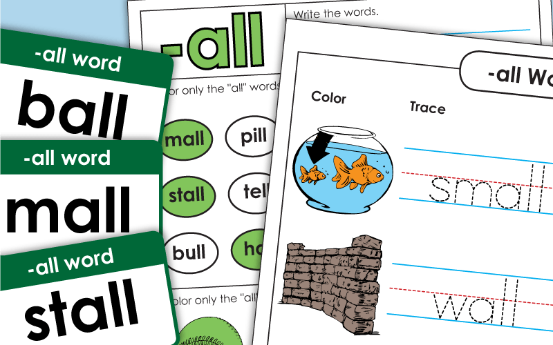 Word Family Worksheets -all 
