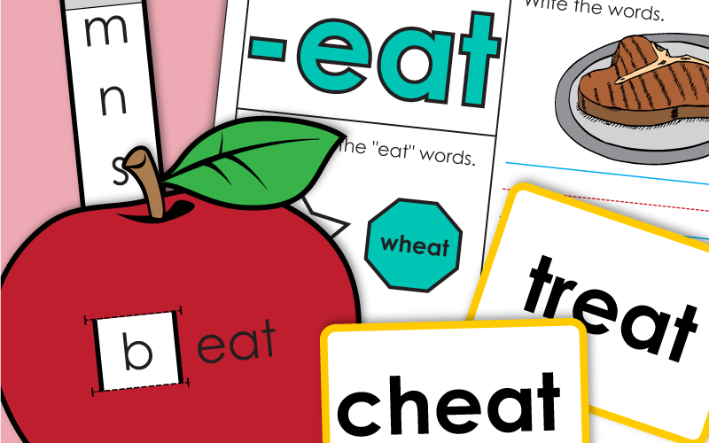 Word Family Worksheets -eat
