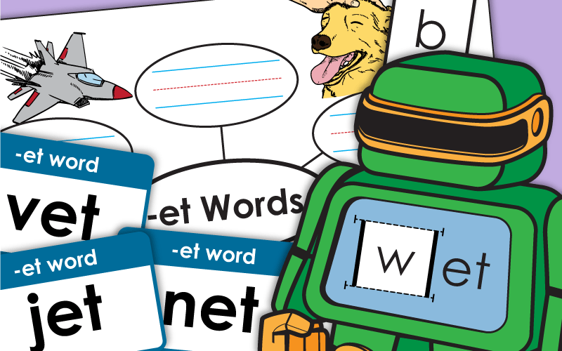 Word Family Worksheets -et