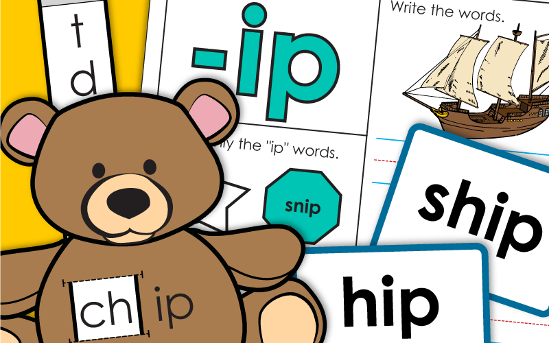 Word Family Worksheets -ip