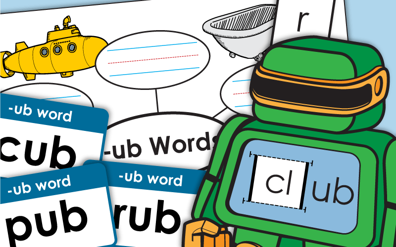 Word Family Worksheets -ub