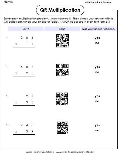 QR Worksheets