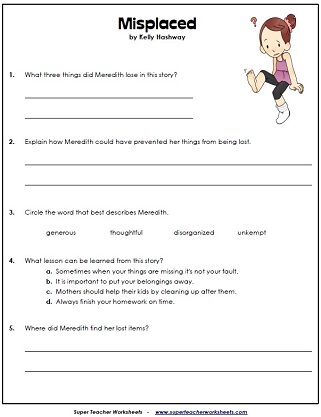 Homework helpers reading comprehension grade 3