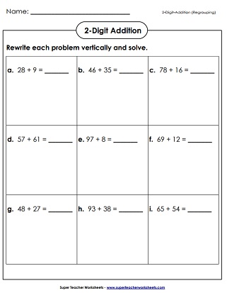 Adding With Regrouping