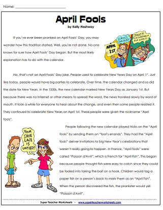 April Fools' Printables