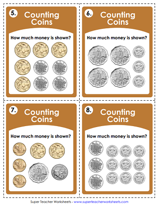 counting money worksheets australian