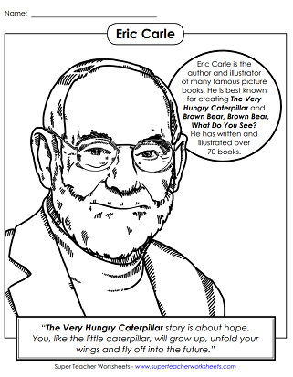 Biography Coloring Pages - Eric Carle