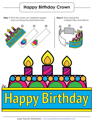 Birthday Crown/Hat (Printable) Birthday Crown/Hat (Printable)