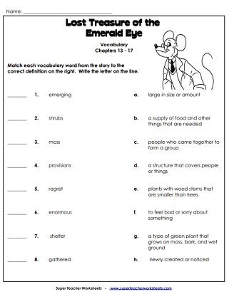 Geronimo Stilton Book Worksheets