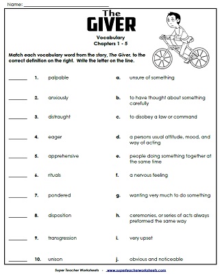 The Giver Cause And Effect Chart Answers