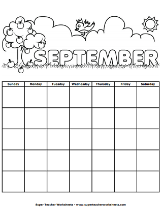 Printable Calendars (September)