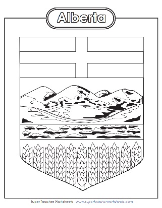 Alberta Canada Worksheet - Symbol