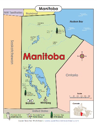 Manitoba Province Map