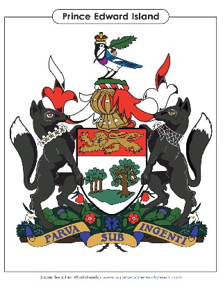 Prince Edward Island Coat of Arms - Printable