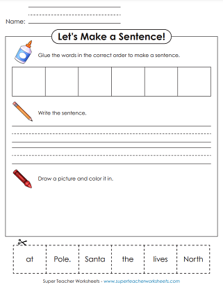 Christmas Early Literacy Worksheets