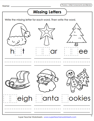 Christmas Kindergarten Reading