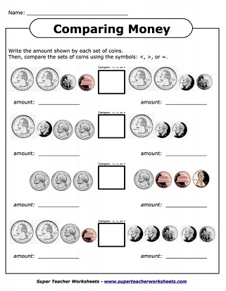 comparing money