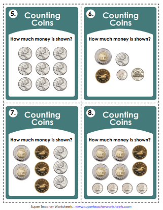 Canadian Money Worksheets (Printable)