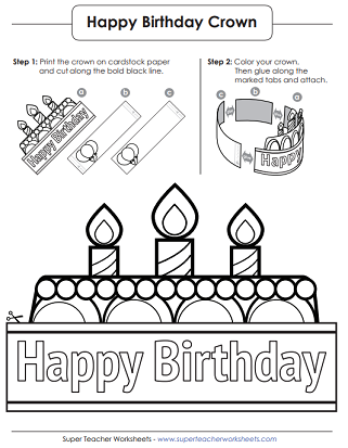 Birthday Hats and Crowns (Printable)