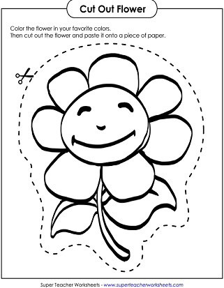 scissor skills first grade : cut and paste workbooks for kids ages 4-8: A  fun practice of cutting with scissors for preschool cut out color and learn