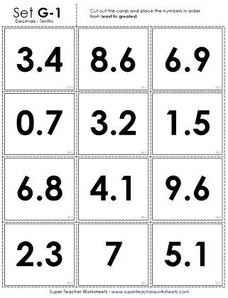 decimal worksheets