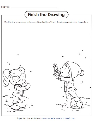Finish the Drawing Worksheet