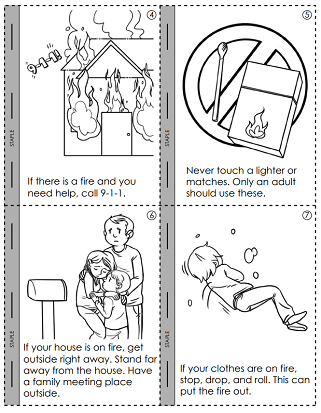 Fire Prevention Worksheets - Mini Book