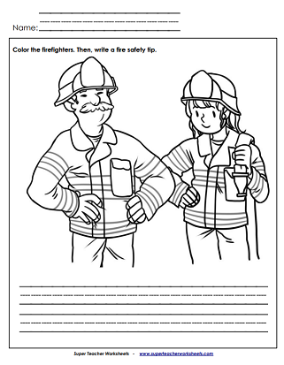 Fire Prevention Worksheets