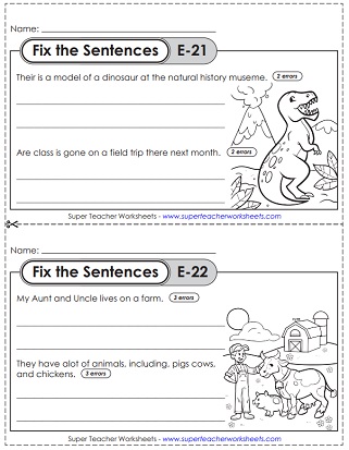 proofreading worksheets for grade 5