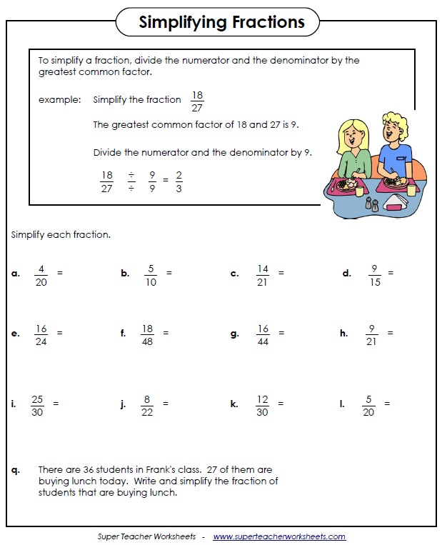 Homework helper fractions year 6