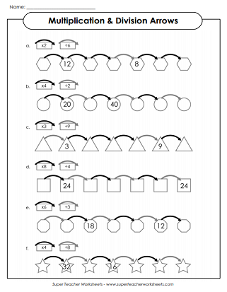 Printable Frames and Arrows Activities