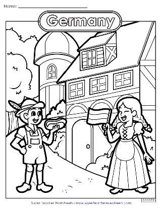 Germany World Coloring Pages
