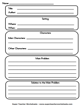 Story Map Graphic Organizer (Printable)