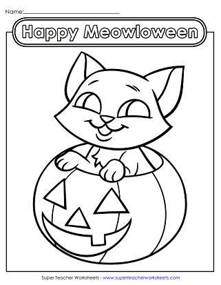 Halloween Coloring Worksheets 